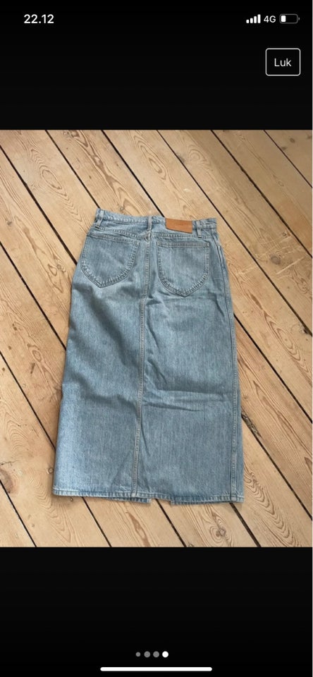 Denim nederdel, str. 28, FRAME