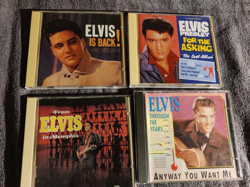 ELVIS PRESLEY: 4 CD titler, rock