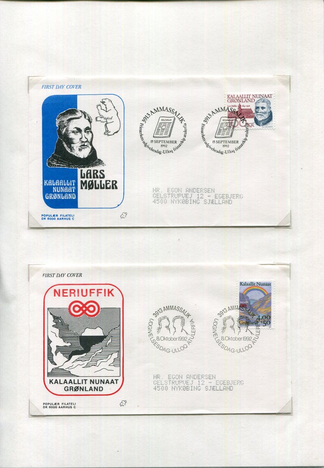 Grønland, FDC 1983-1994 komplet