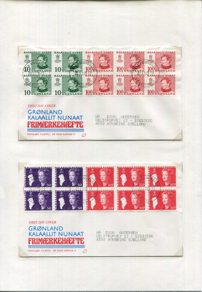 Grønland, FDC 1983-1994 komplet