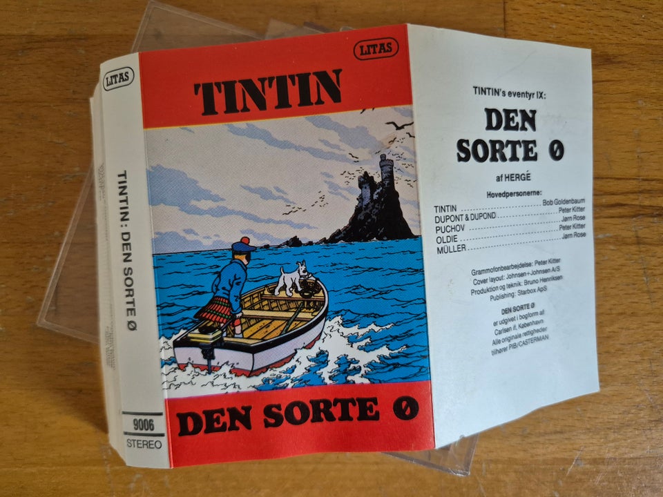 Bånd, hørespil, Tintin - Den sorte ø