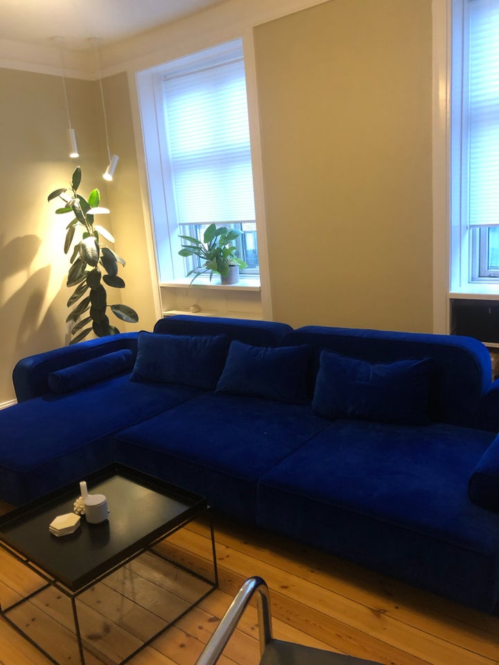 Sofa, velour, 5 pers.