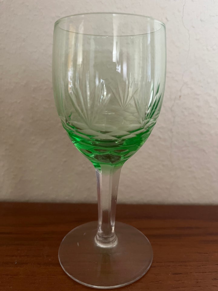 5x glas Krystalglas 90 år gl