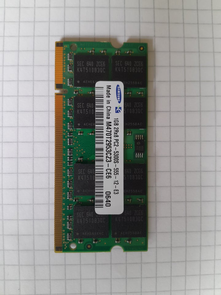 Samsung, 1GB, DDR2 SDRAM