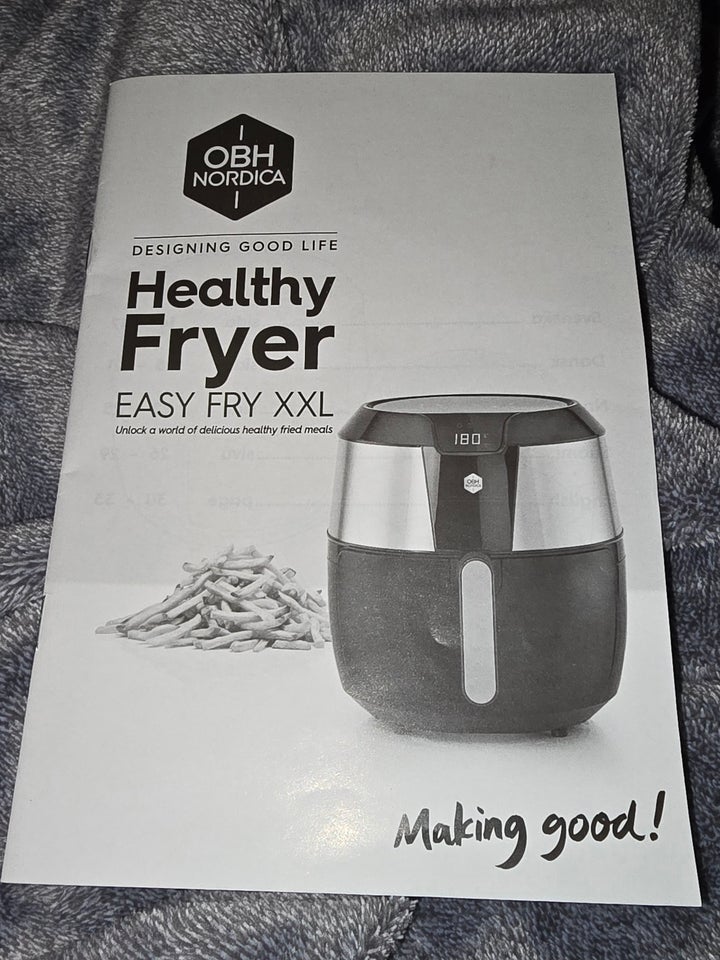 OBH Nordica airfryer - Easy Fry XXL,