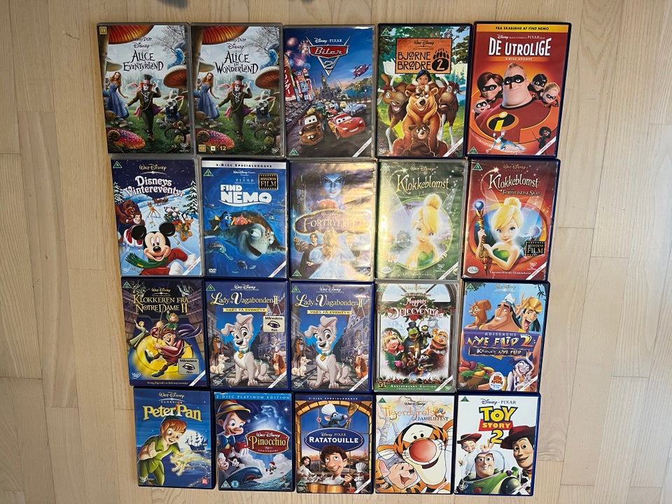 Blandede, instruktør Disney, DVD