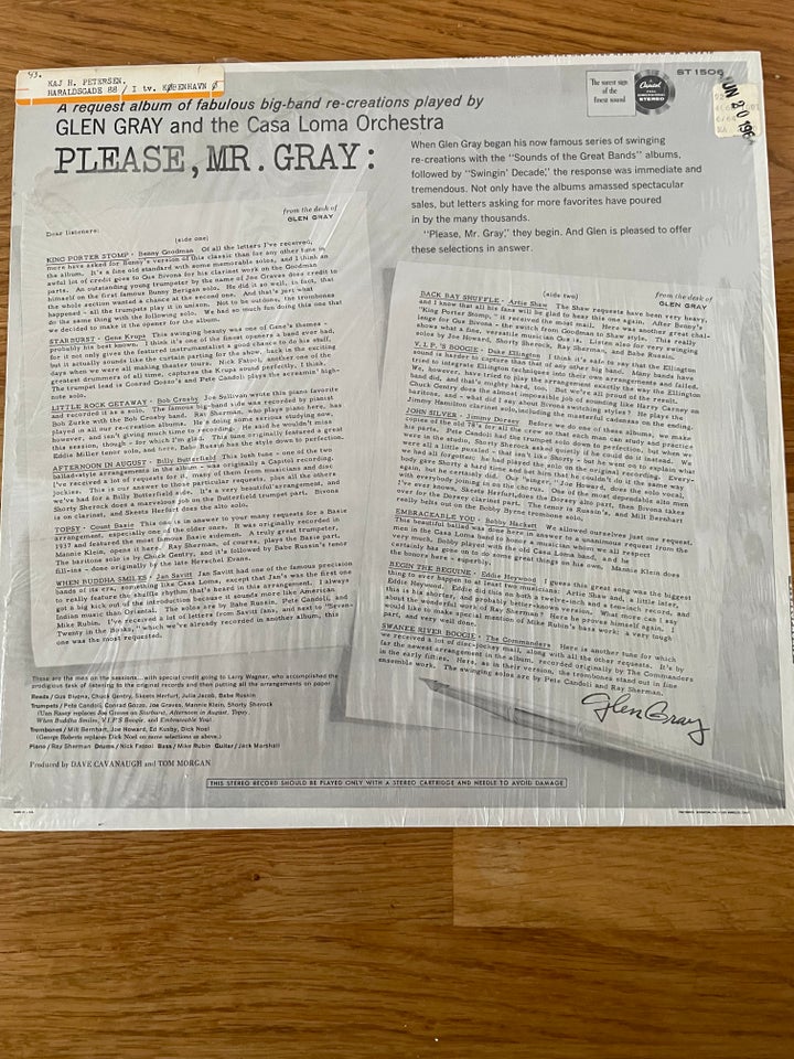 LP, Glen Gray ( 1. Press), Please Mr.