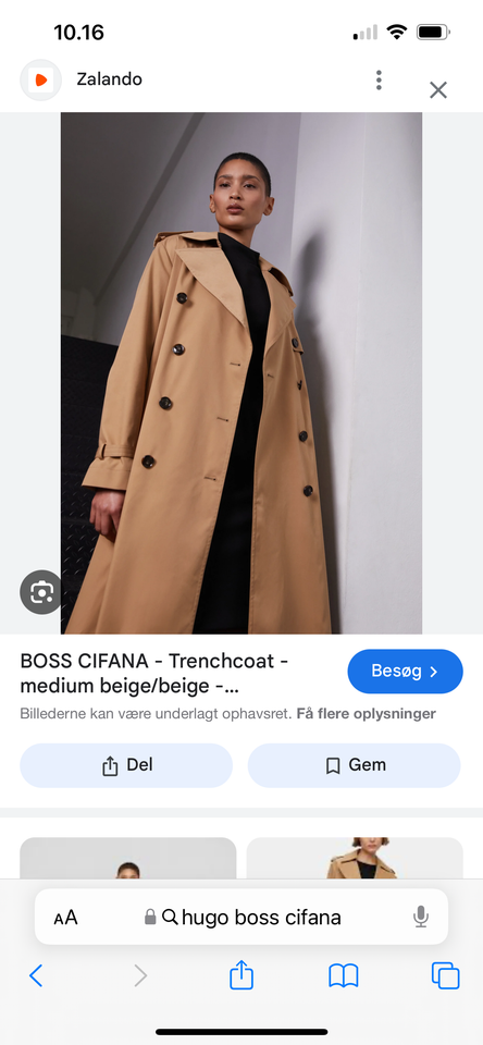 Trenchcoat, str. 42, Hugo Boss