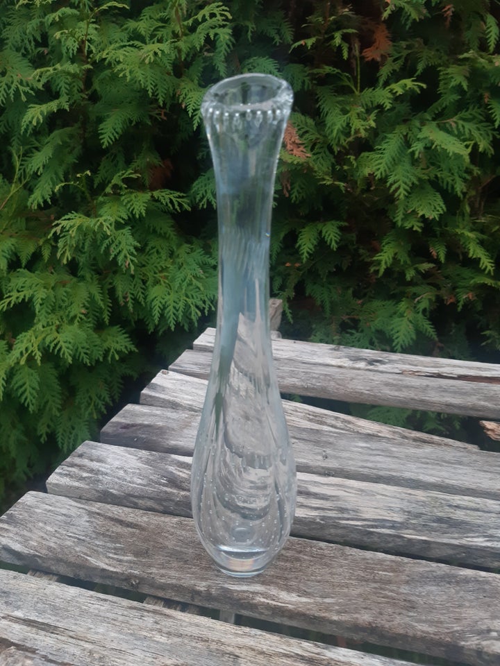 Glas, Slank vase, klart