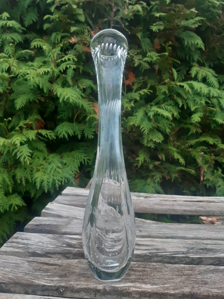 Glas, Slank vase, klart