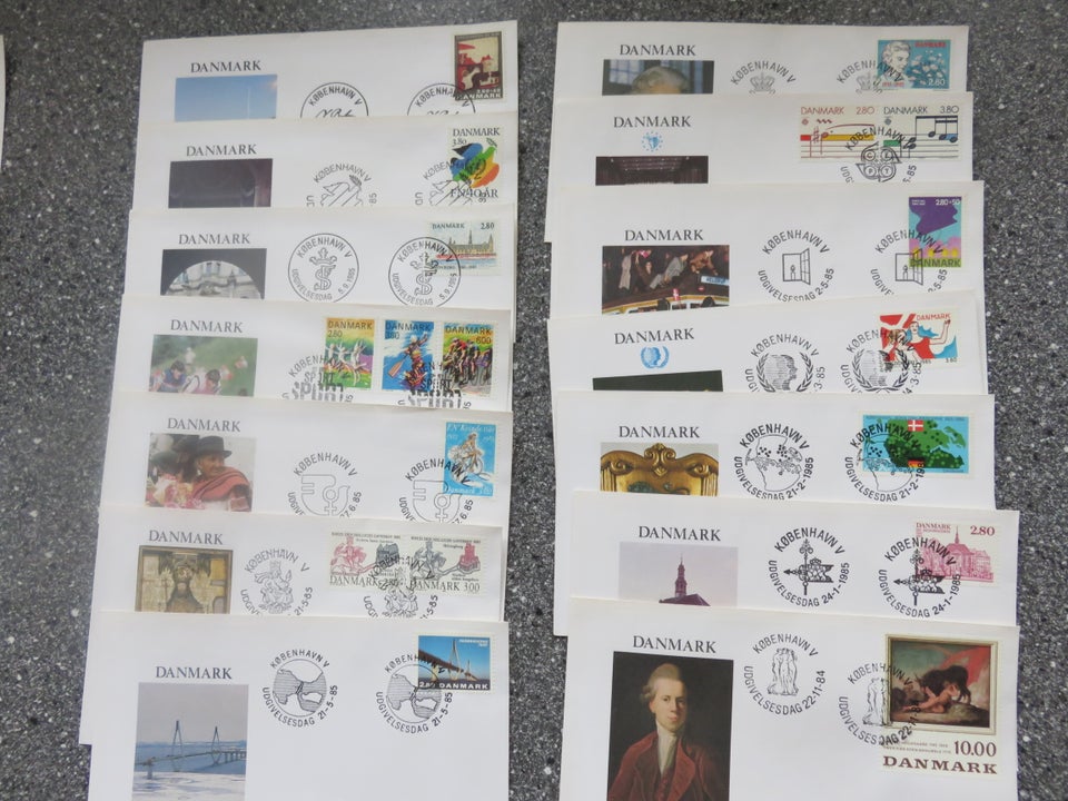 Danmark, stemplet, FDC