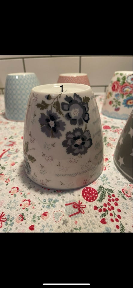 Porcelæn Lattekopper  Greengate