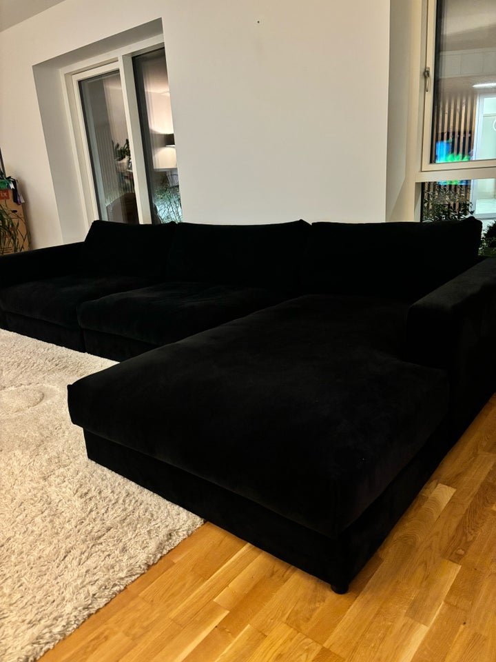 Sofa, velour, 4 pers.