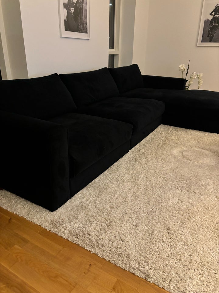 Sofa, velour, 4 pers.