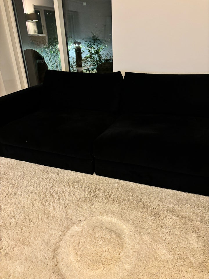 Sofa, velour, 4 pers.