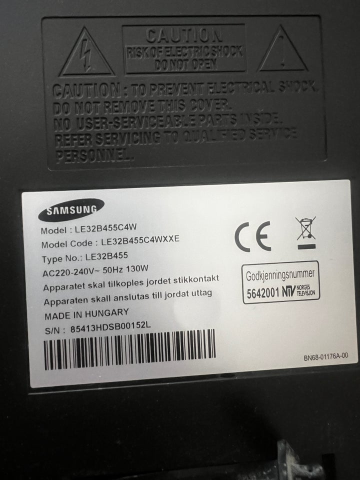 Samsung, LE32B455C4W, 32"