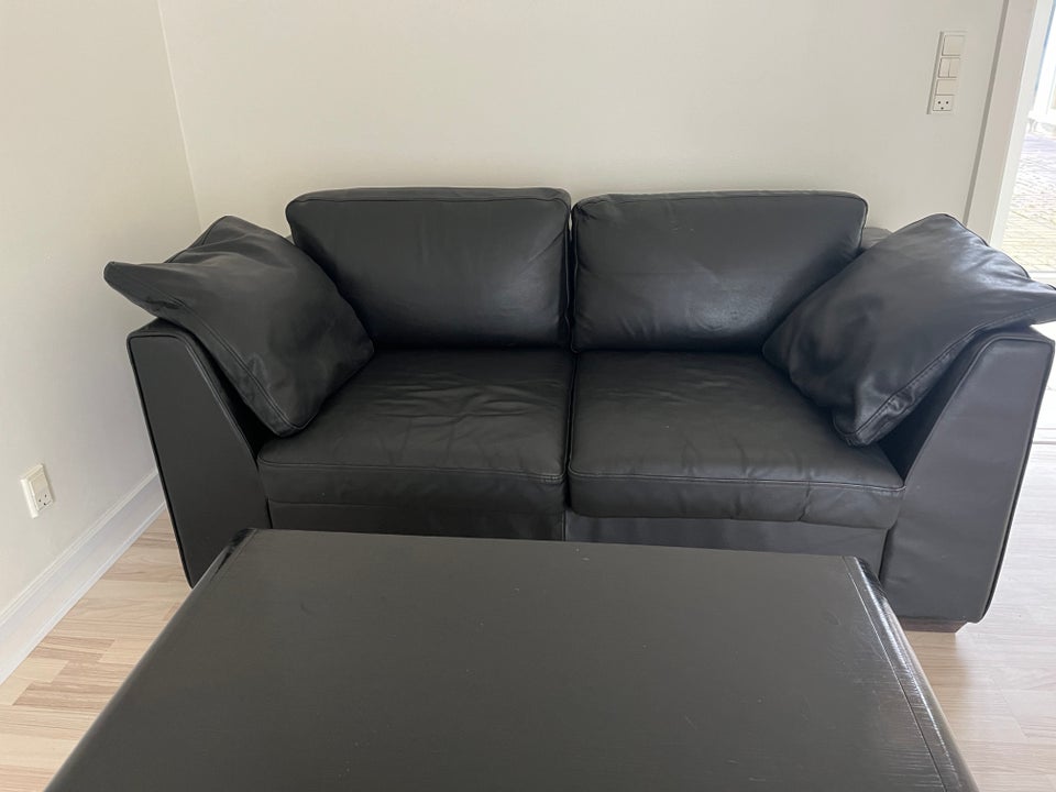 Sofa, læder, 2 pers.