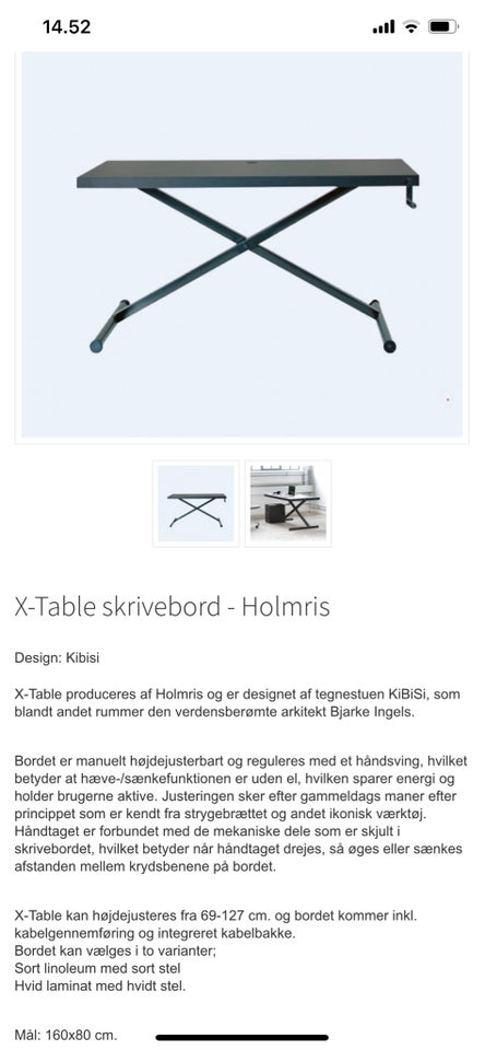 Skrive-/computerbord KiBiSi