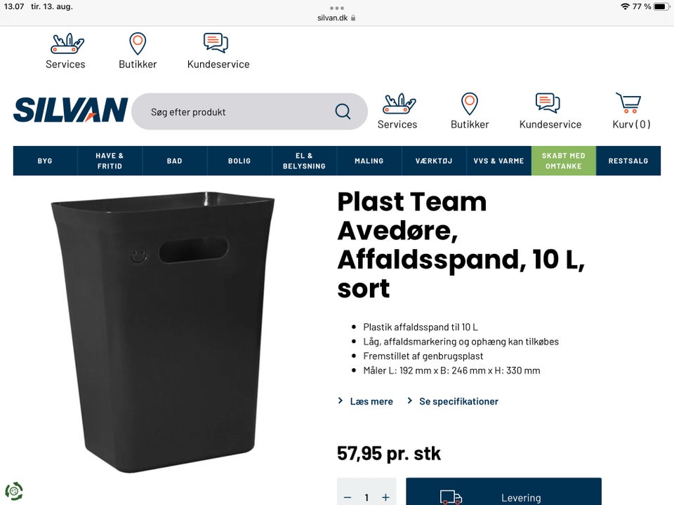 Affaldsspand 10 L, Avedøre Waste