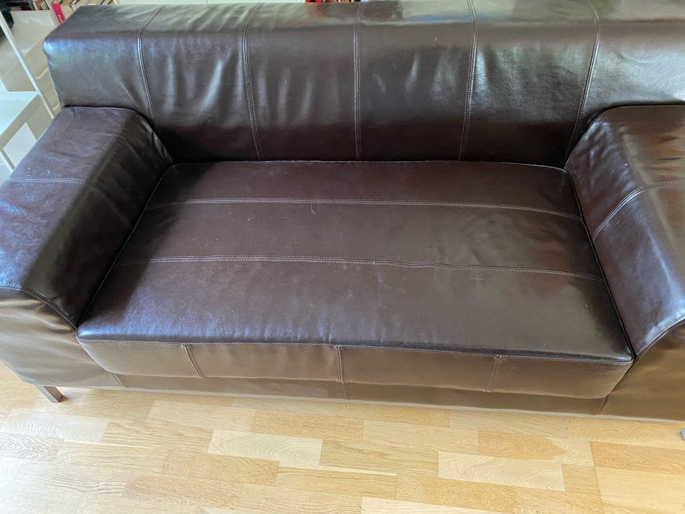 Sofa, læder, 2 pers.