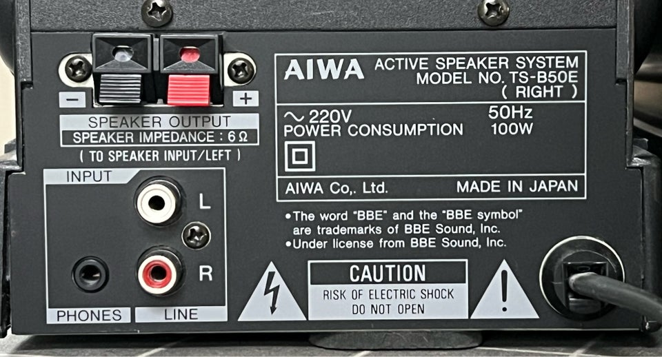 Højttaler, Aiwa, TS-B50E