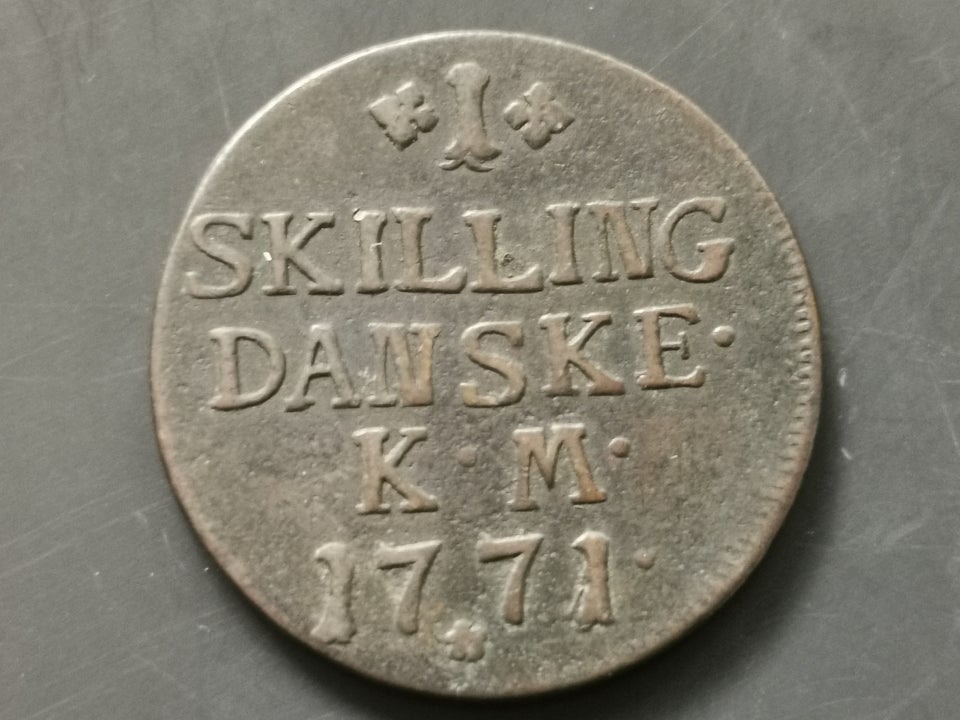 Danmark, mønter, 1 skilling