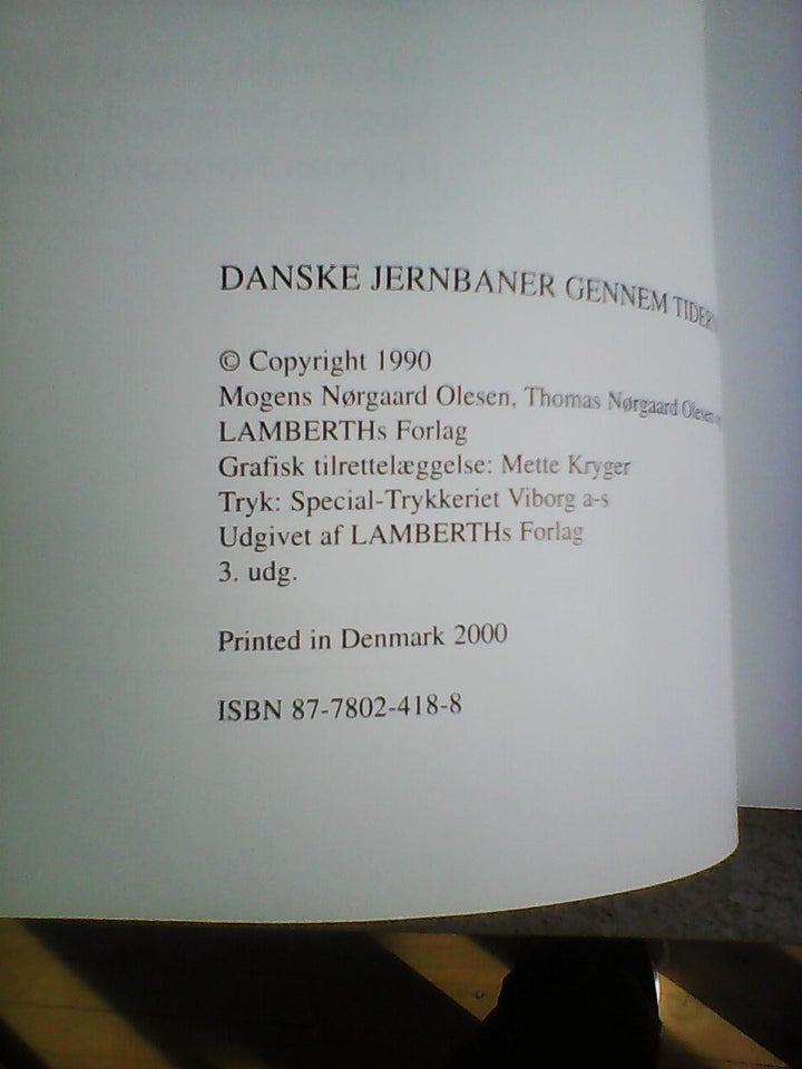 Dansk jernbaner gennem tiderne,