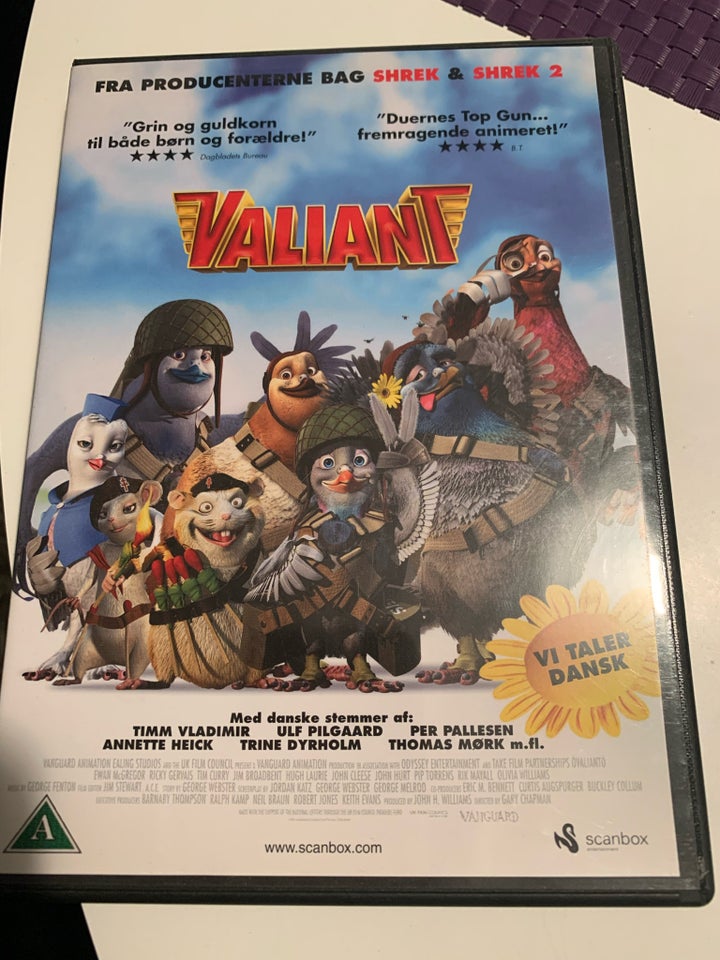 Valiant, DVD, familiefilm