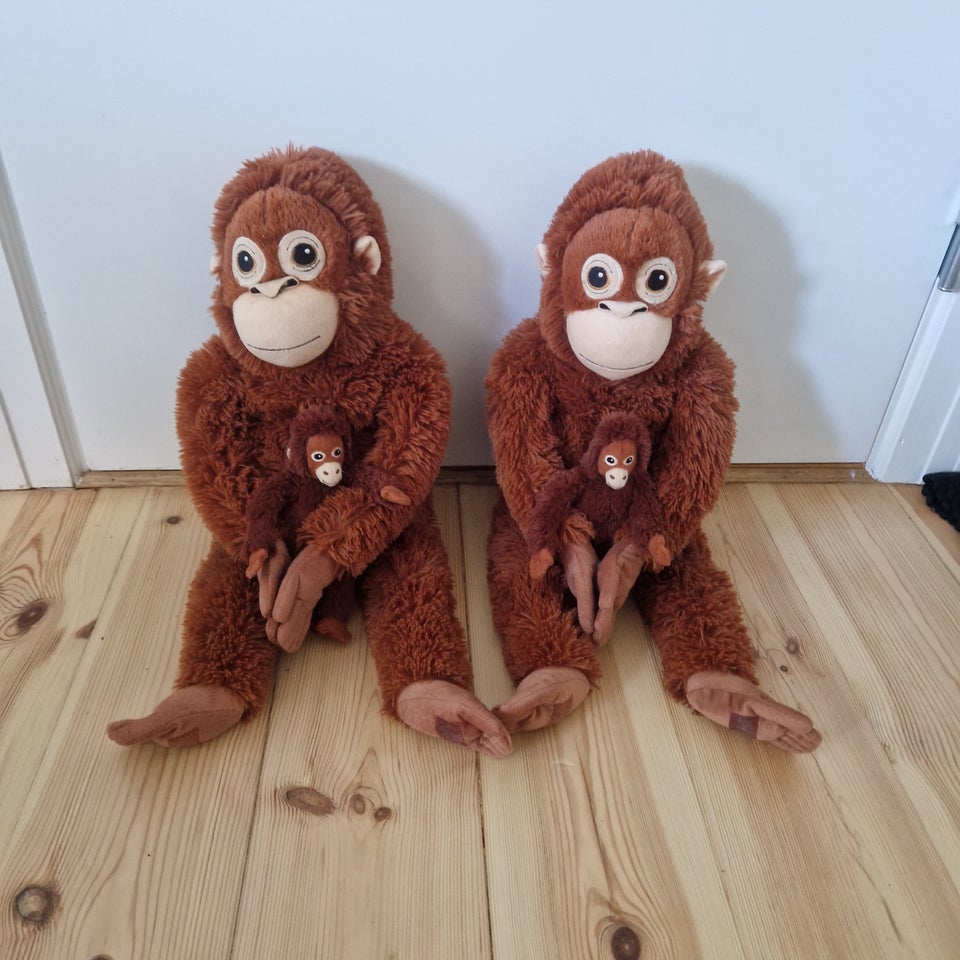 2 orangutang med baby, IKEA,