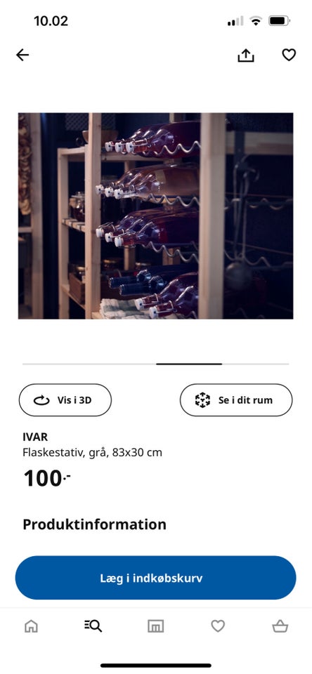 Vinreol IKEA IVAR b: 83 d: 30 h: 3