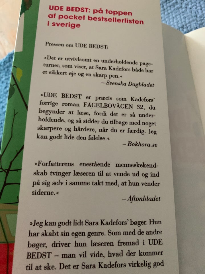 UDE BEDST, SARA KADEFORS, genre: