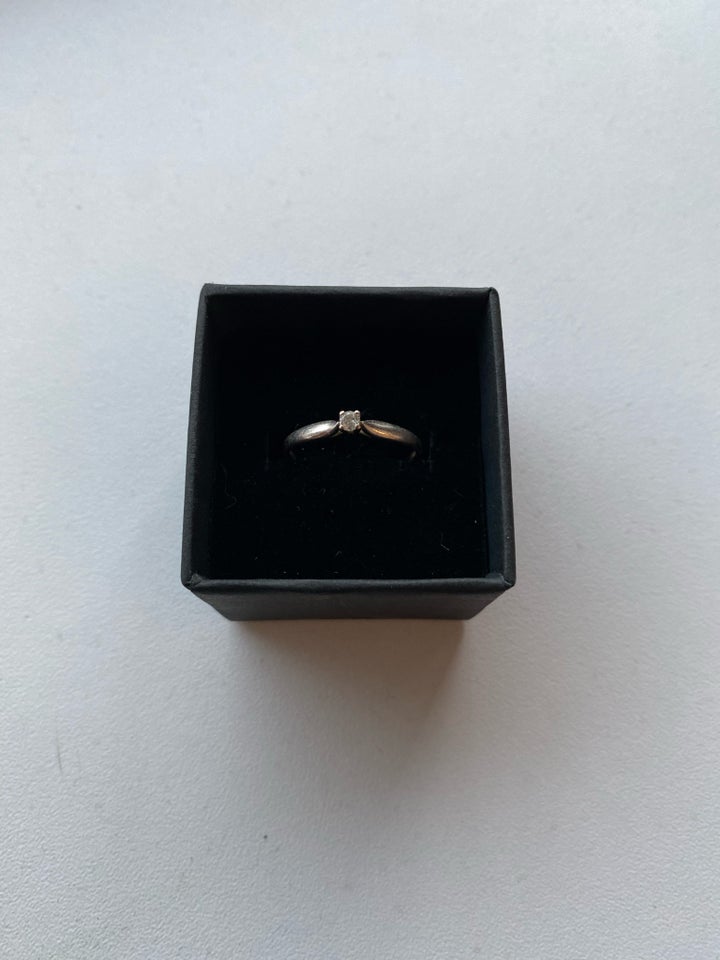 Fingerring hvidguld Diamant