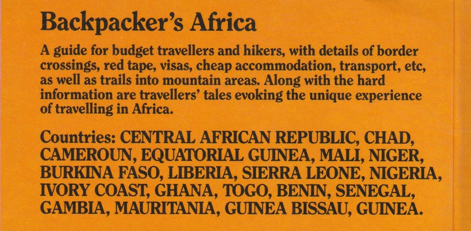 Backpacker’s Africa. West and