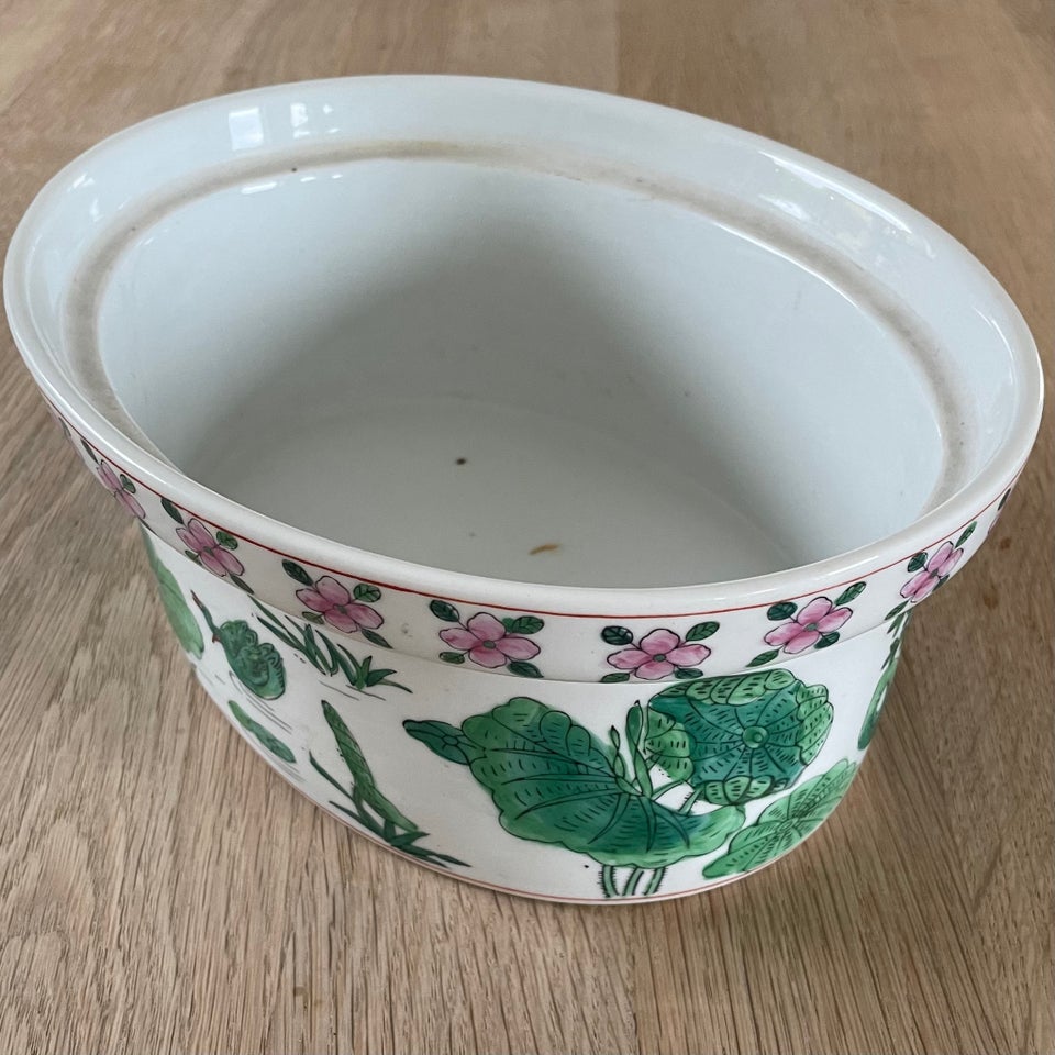 Håndmalet porcelæns skål Vintage