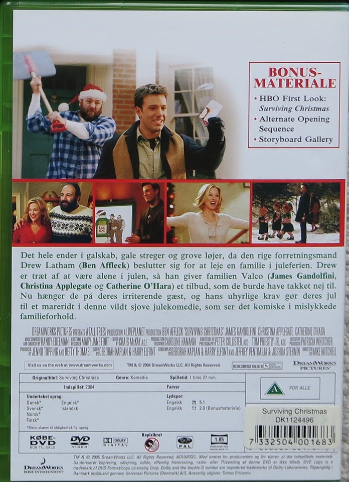 Surviving Christmas, DVD, drama