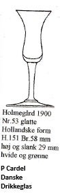 Glas, HOLLANDSKE snaps 8 stk.,