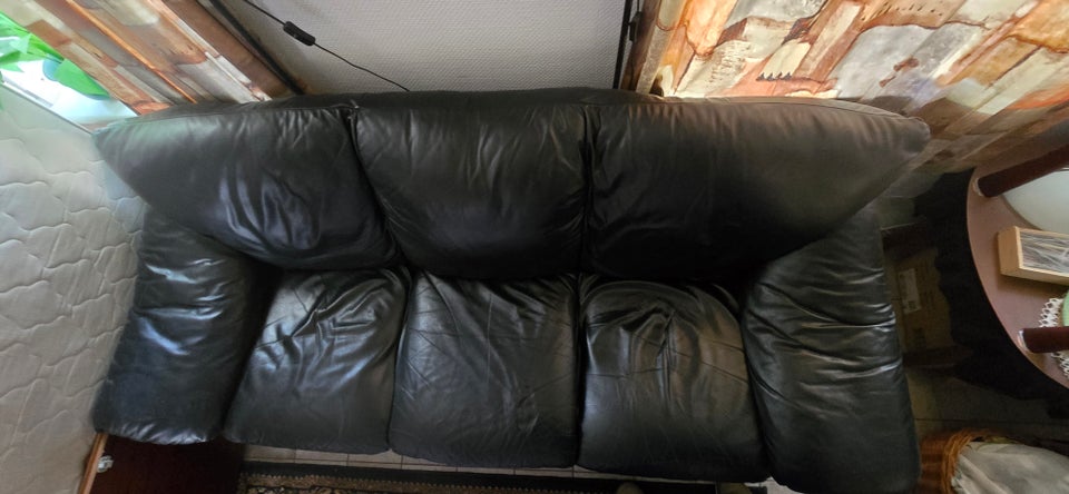 Sofa, 3 pers. , Læder