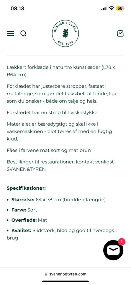 Forklæde, Svanen og tyren