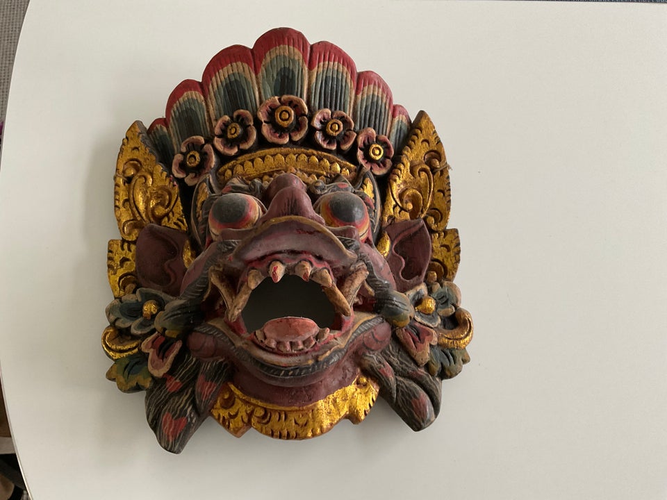 Indonesisk træmaske Træ/barong