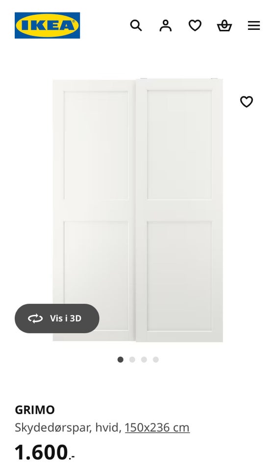 Klædeskab, Ikea, b: 150 h: 236