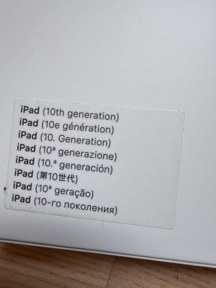 iPad 10, hvid, Perfekt