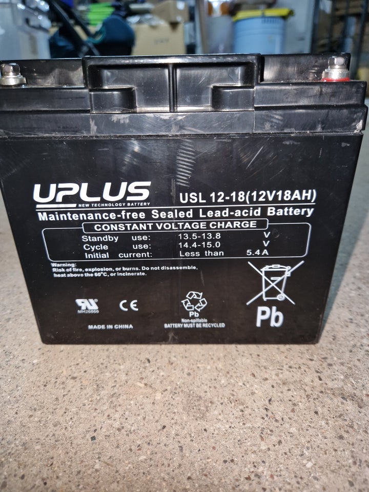 Batteri Uplus 12 volt 18 amp