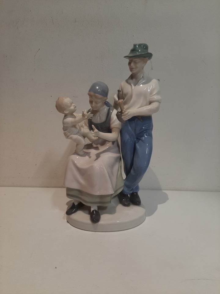 Ældre tysk porcelænsfigur Messen