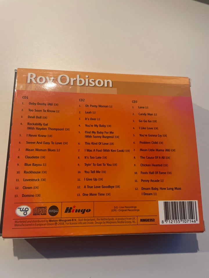 ¤/ Roy Orbison: 3CDBOKS : Roy