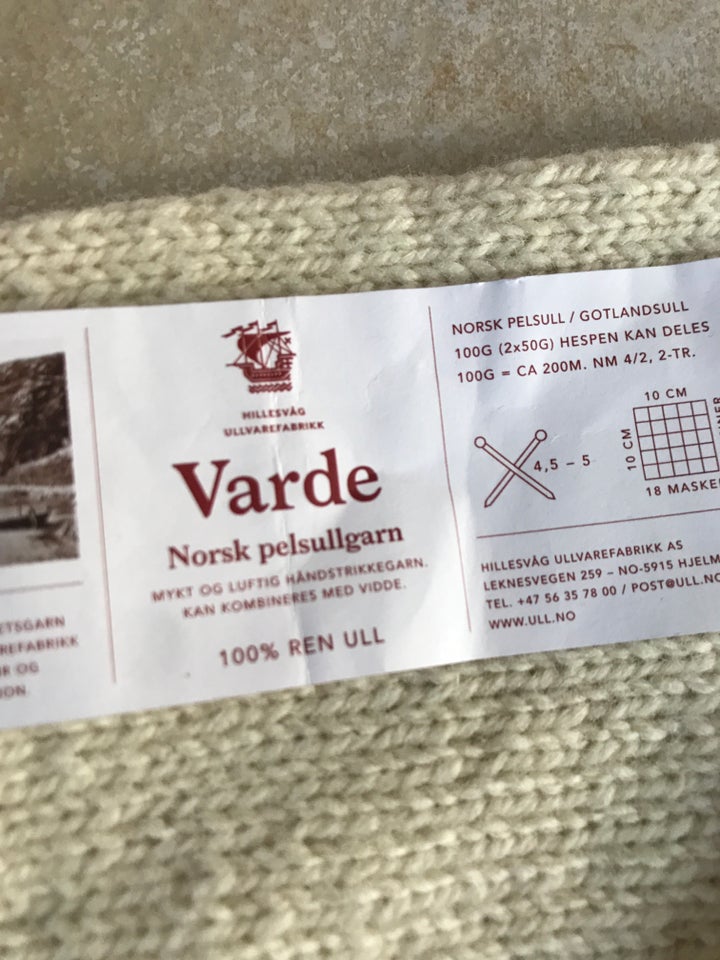 Sweater, Håndstrikket i norsk uld,