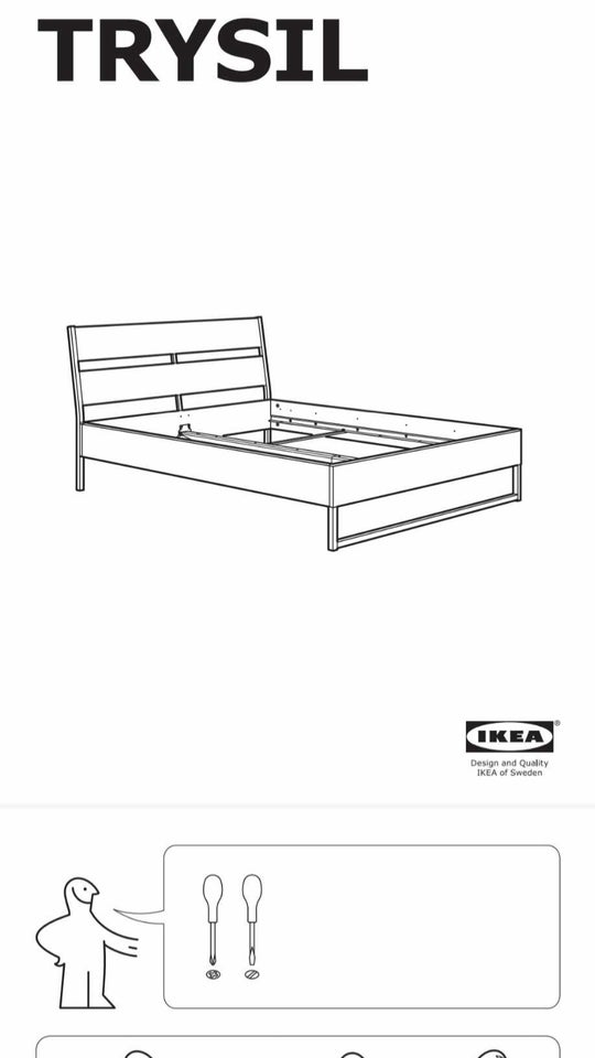 Dobbeltseng, IKEA Trysil, b: 140 l: