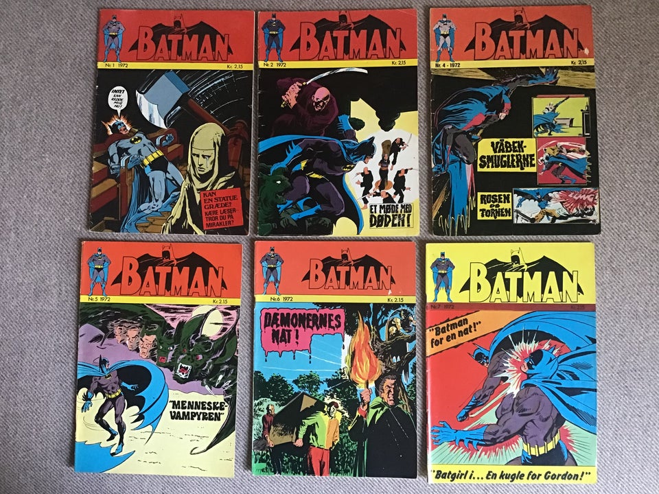 Batman 1-7 1972 Tegneserie