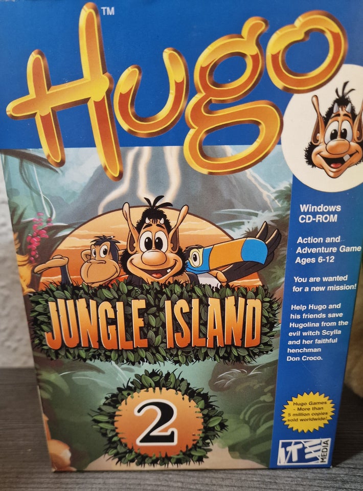 Skærmtrolden Hugo big box pc spil,