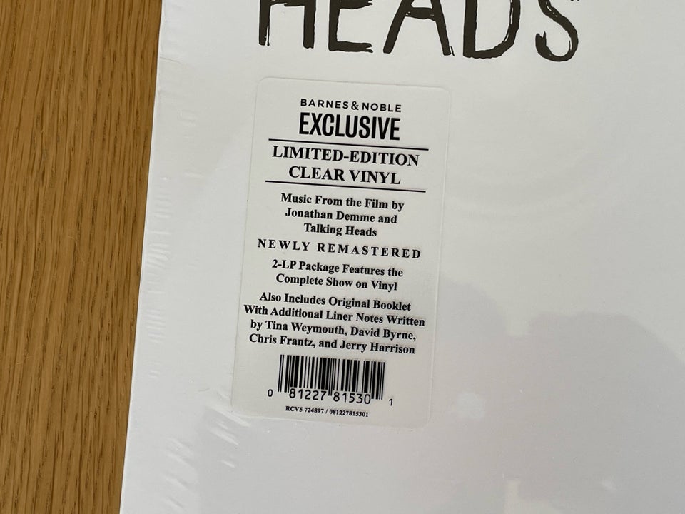 LP, Talking Heads, Stop Making