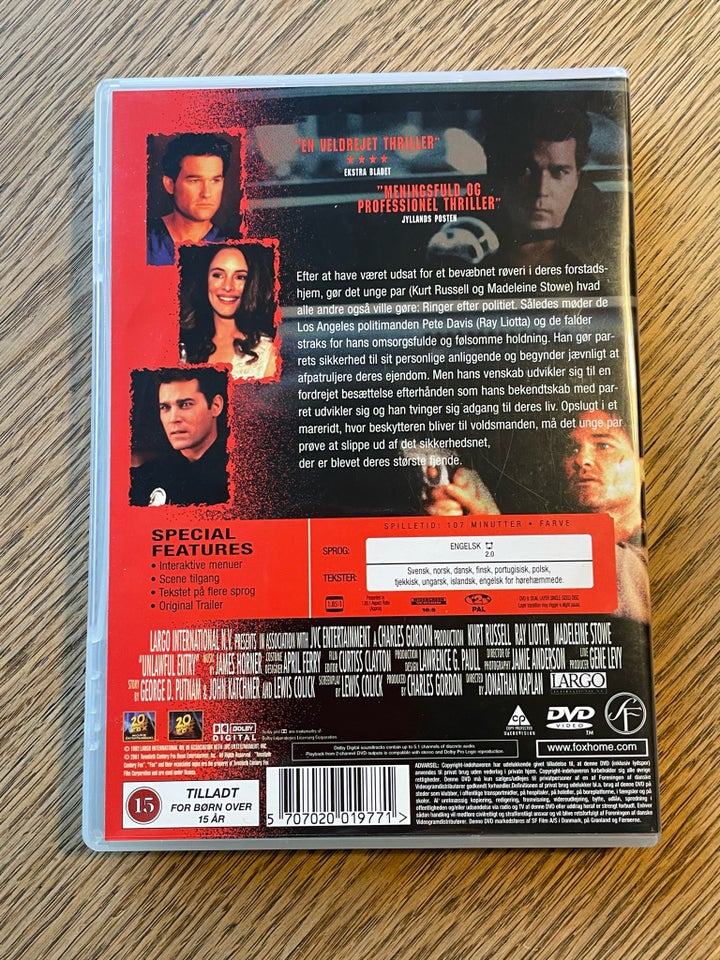 Unlawful Entry - Vildt Begær, DVD,